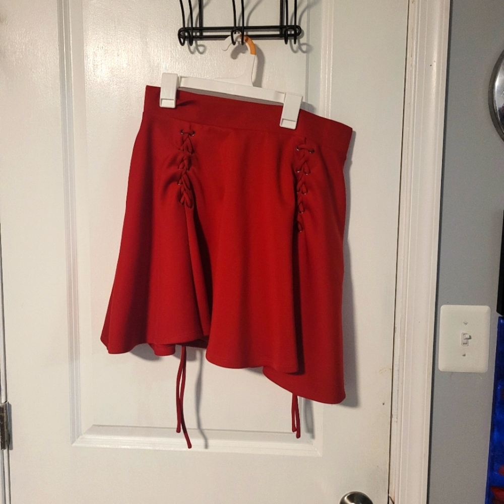 Red skirt